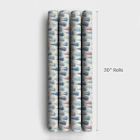 Rustic Christmas Tree Gift Wrap, Vintage Pine Tree Wrapping Paper, Winter Holiday Present Paper, Forest Pine Xmas Wrapping Paper Roll