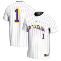 #1 ECU Pirates Lightweight Softball Jersey - White
