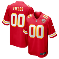 Kansas City Chiefs Justin Fields Red Game Jersey