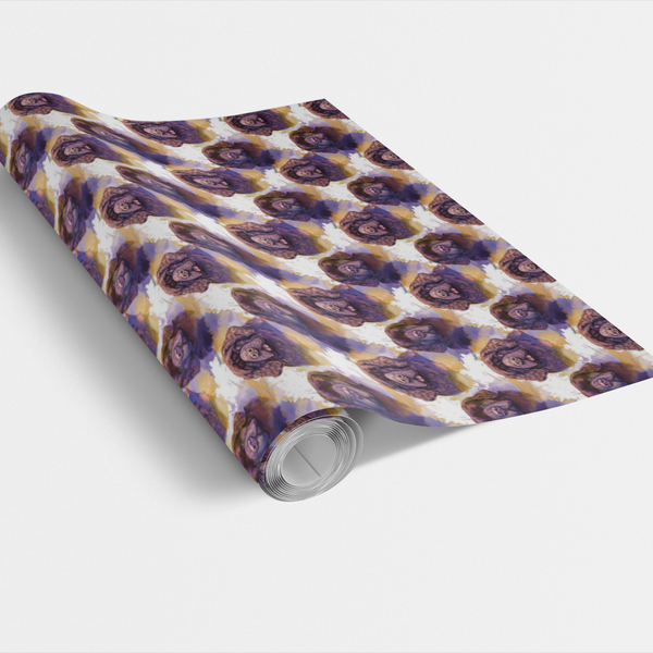 Sheltie Snowflake Gift Wrap, Shetland Sheepdog Christmas Wrapping Paper, Winter Dog Holiday Wrapping Paper Roll, Dog Lover Xm