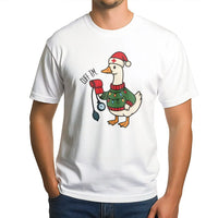 Humorous Cuff Em Goose T-Shirt, Nurse Christmas Shirt, Holiday RN LPN Graphic Tee, Nursing Student Christmas T-Shirt, Medical Worker Present