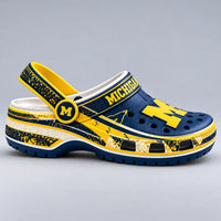 MICH - Block Letterform in Navy and Maize