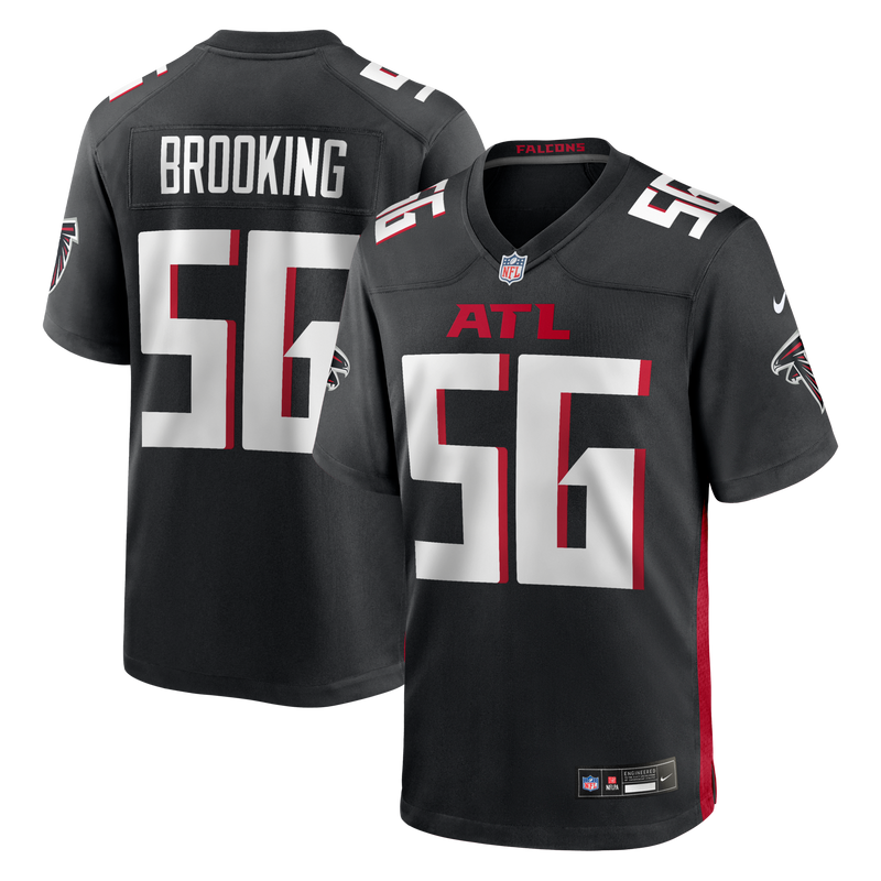 Atlanta Falcons Keith Brooking Black Game Retired Player Jersey