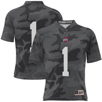 #1 Ohio State Buckeyes Camo Football Jersey - Black