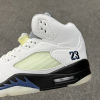 Basketball Shoes, Blue White Black Colorway, Retro, High Top, Lace Up Design, Casual Gift for Shoe Lovers