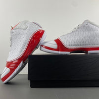 Low Top Sneakers, White Red Colorway, Lace Up Design, Casual Gift for Sneaker Fans