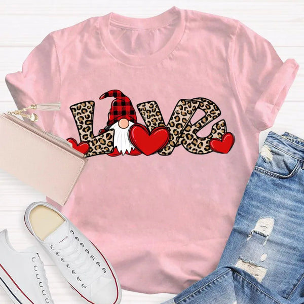 Festive Holiday Graphic T-Shirt, Christmas Leopard Print Santa Claus Shirt, Retro Cheetah Santa Tee, Adorable Xmas Season Uni