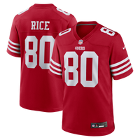 San Francisco 49ers Jerry Rice Scarlet Retired Game Player Jersey