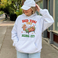 Gingerbread Nurse Christmas Hooded Sweatshirt, Did You Try Icing It Hoodie, Medical ICU RN Holiday Pullover, Humorous Winter Doctor Present