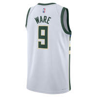 Milwaukee Bucks Association Edition Swingman Jersey - White - Kel'el Ware