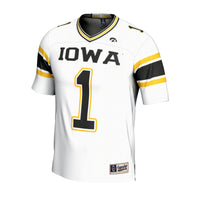 Iowa Hawkeyes Lightweight Collegiate Football Fashion Jersey - White