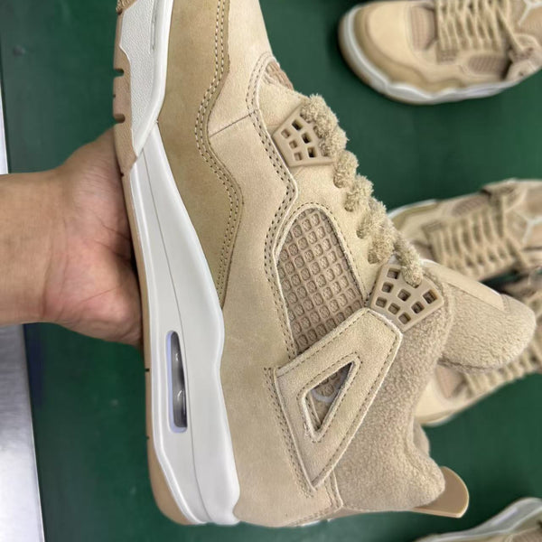 Mid Top Sneakers, Beige White Colorway, Lace Up Design, Casual Gift for Sneaker Fans