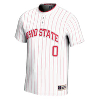 #0 Ohio State Buckeyes Lightweight Softball Jersey - White