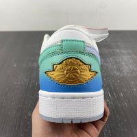 Low Top Sneakers, Blue White Colorway, Gradient Colorway, Lace Up Design, Casual Gift for Sneaker Fans