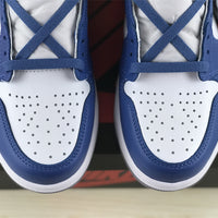 High Top Sneakers, Blue Colorway, Lace Up Design, Casual Gift for Sneaker Fans