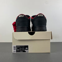 Low Top Sneakers, Black Red Colorway, Lace Up Design, Casual Gift for Sneaker Fans