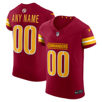 Washington Commanders Burgundy Team Elite Custom Jersey