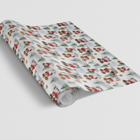 Jack Russell Joy Dog Wrapping Paper, Jack Russell Christmas Wrapping Paper, Festive Winter Pine Tree Holiday Dog Gift Wrapping Paper