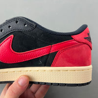 Low Top Sneakers, Black Red Colorway, Reverse Hook Design, Lace Up Design, Casual Gift for Sneaker Fans
