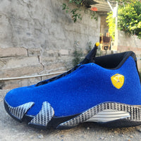 Mid Top Sneakers, Blue Colorway, Lace Up Design, Casual Gift for Sneaker Fans