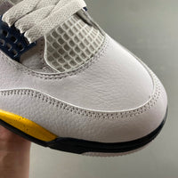 Low Top Sneakers, White Black Yellow Colorway, Lace Up Design, Casual Gift for Sneaker Fans