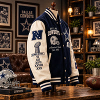 DAL Heritage - Navy and Cream Varsity Statement Outerwear