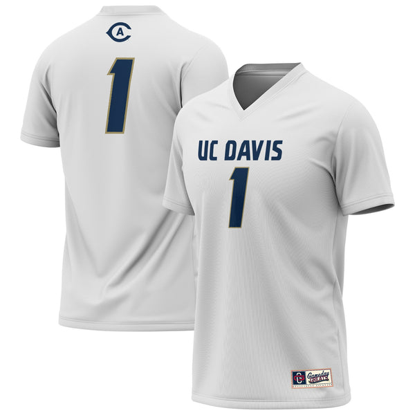 UC Davis Aggies Lightweight Collegiate Lacrosse Fashion Jersey - White