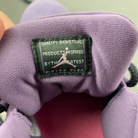 High Top Sneakers, Purple Black Colorway, Lace Up Design, Casual Gift for Sneaker Fans