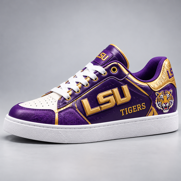 LSU Pride - Purple and Gold Low Top Sneakers - main