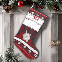 Personalized Animal Holiday Stocking, Bunny Rabbit Christmas Stocking, Custom Name Christmas Stocking, Adorable Bunny Lover Christmas Stocking