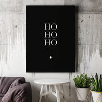 Black and White Christmas Print, Minimalist Christmas Canvas Printable, Modern Holiday Typography Wall Art, Christmas Digital Download