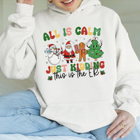 Emergency Room Holiday Hooded Sweatshirt, Humorous ER Nurse Christmas Hoodie, Medical Staff Pullover, Doctor Xmas Graphic Hoodie, Nurse Present