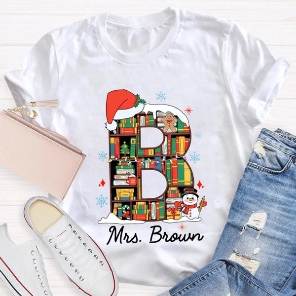 Custom Name Holiday T-Shirt, Personalized Christmas Shirt, Matching Family Xmas Tee, Festive Winter Holiday Graphic Shirt
