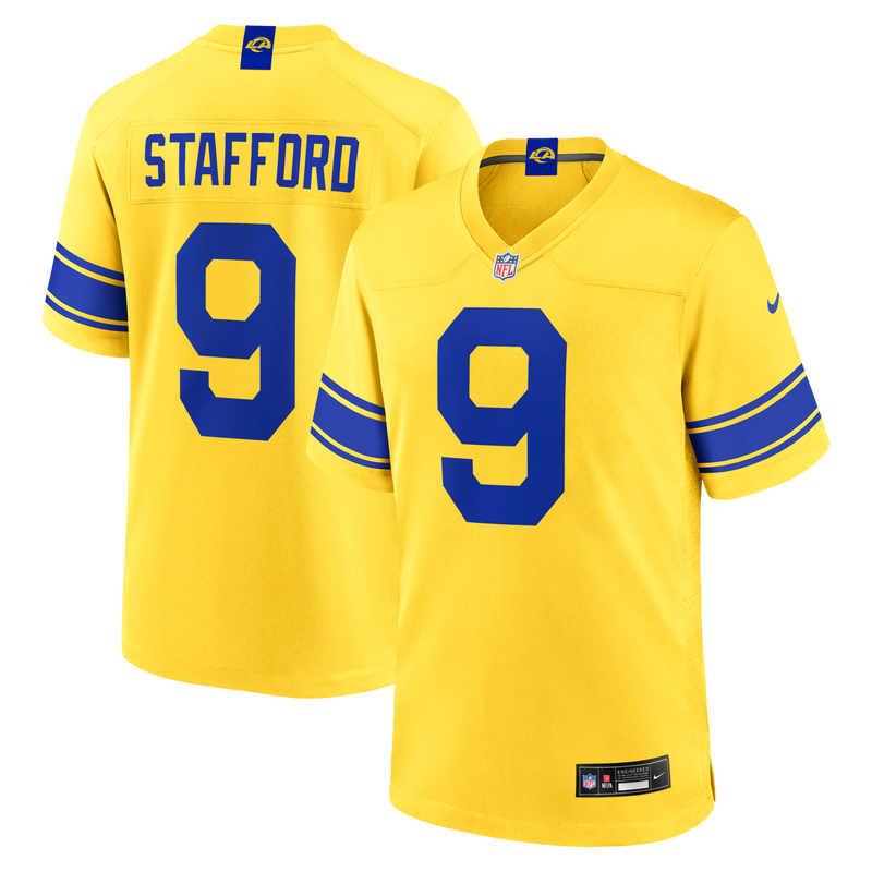 Los Angeles Rams Matthew Stafford Classic Sol Game Jersey