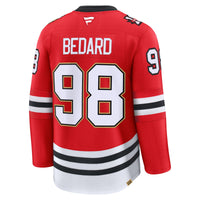 Chicago Blackhawks Connor Bedard Red Centennial Premium Player Jersey
