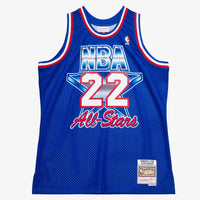NBA Clyde Drexler 1992 All-Star West Authentic Jersey - Royal Blue