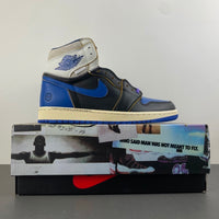 High Top Sneakers, Blue White Black Purple Colorway, Lace Up Design, Casual Gift for Sneaker Fans