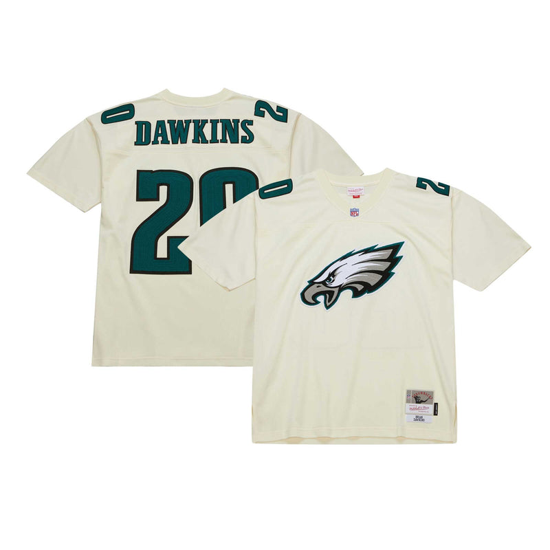 Philadelphia Eagles Brian Dawkins Cream Chainstitch Legacy Jersey
