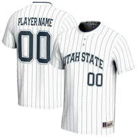 Utah State Aggies NIL Pick-A-Player Lightweight Softball Fashion Jersey - White