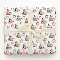 Watercolor Cat Christmas Wrapping Paper, Santa Claus Kitten Wrapping Paper, Adorable Animal Holiday Gift Wrap, Festive Xmas Wrapping Paper Roll