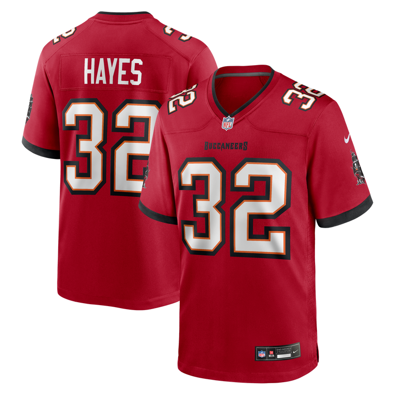 Tampa Bay Buccaneers Josh Hayes Red Game Jersey