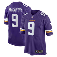 Minnesota Vikings J.J. McCarthy Purple Player Game Jersey