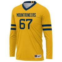 #1 West Virginia Mountaineers Lightweight Volleyball Jersey - Gold
