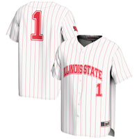 #1 Illinois State Redbirds Lightweight Baseball Jersey - White