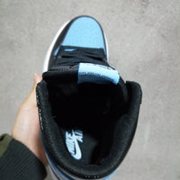 Sneakers, Black White Blue Colorway, Lace Up Design, Casual Gift for Sneaker Fans