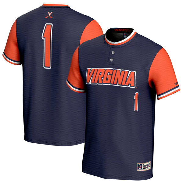 Virginia Cavaliers Lightweight Softball Fashion Jersey - Navy