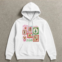 Adorable Gingerbread Reindeer Holiday Hooded Sweatshirt, Tis the Season Christmas Hoodie, Festive Winter Pullover, Xmas Graphic Hoodie