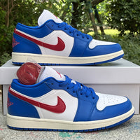 Low Top Sneakers, Blue Colorway, Lace Up Design, Casual Gift for Sneaker Fans