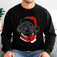 Festive Shih Tzu Holiday Crewneck, Santa Paws Christmas Dog Sweatshirt, Adorable Dog Lover Xmas Sweater, Winter Holiday Pullover Present