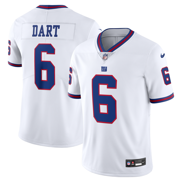 New York Giants Jaxson Dart White Vintage White Stitched Limited Jersey